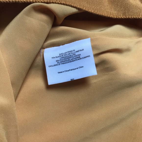 TORY BURCH SILK METALLIC SKIRT - Picture 4 of 6